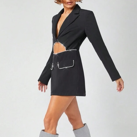 RHINESTONE BLAZER DRESS - Picture 3 of 3